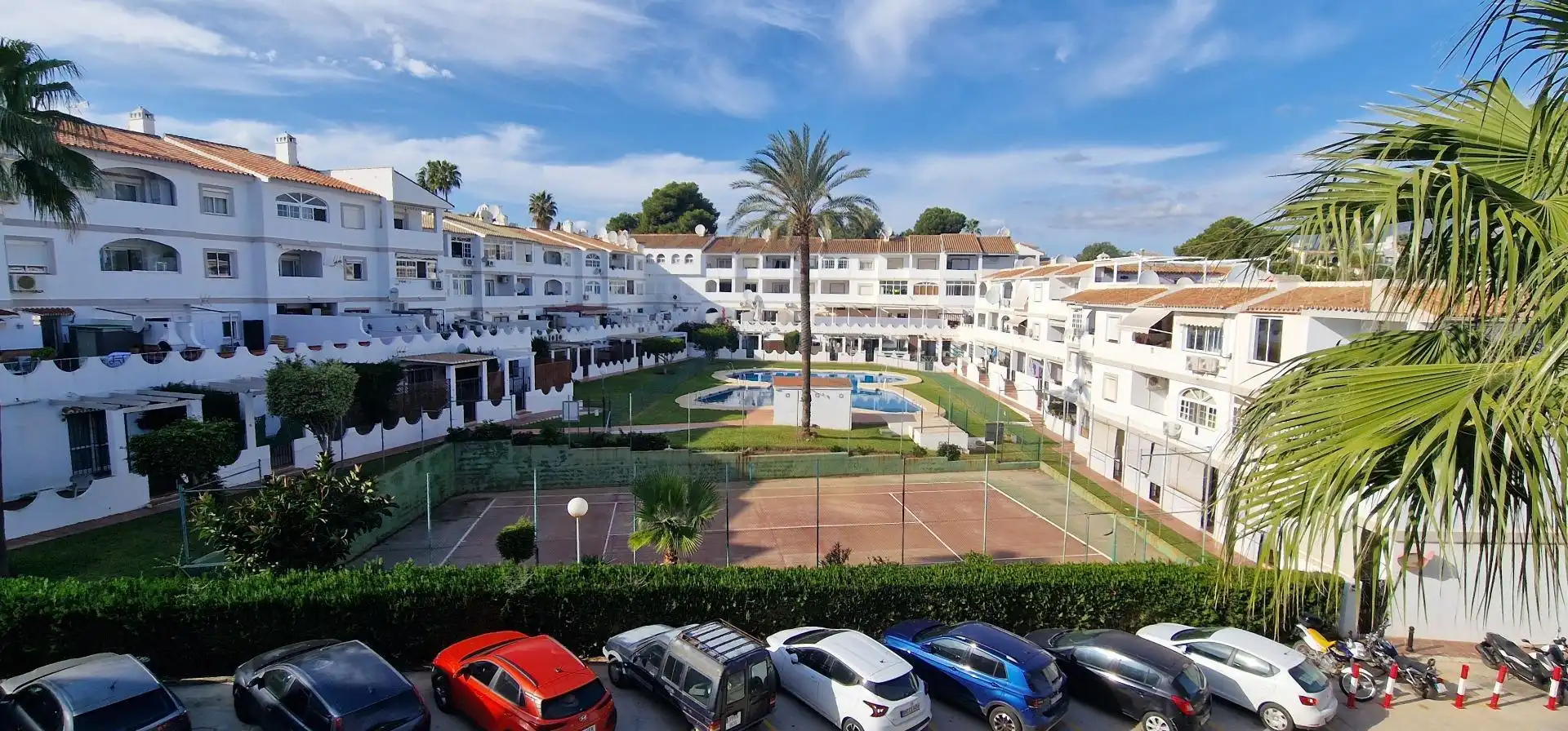 Vista exterior de Apartamento en venta en Mijas con Jardín privado, Terraza y Piscina comunitaria