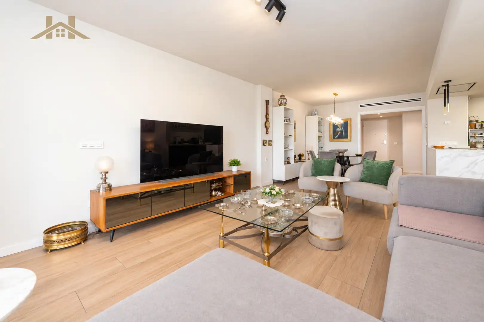Living room of Flat for sale in Boadilla del Monte  with Parquet flooring, Terrace and Oven