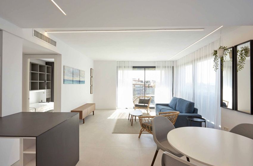 Living room of Flat to rent in Sant Just Desvern  with Air Conditioner, Terrace and Furnished