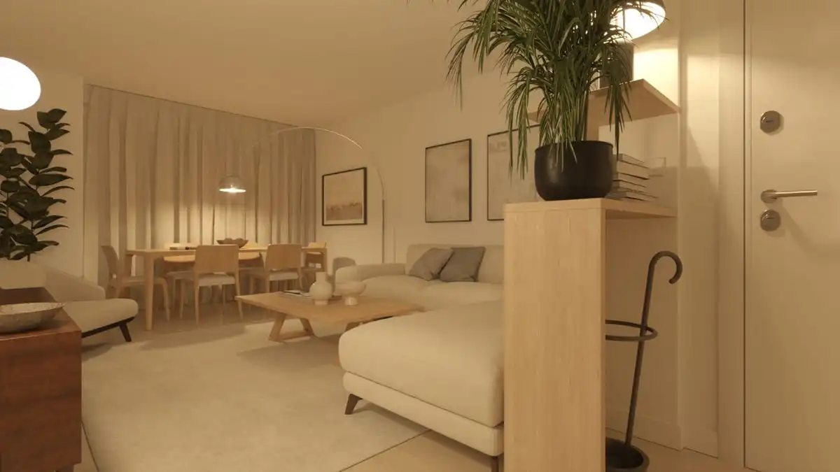 Sala d'estar de Pis en venda en Madrid amb Aire condicionat, Calefacció i Moblat