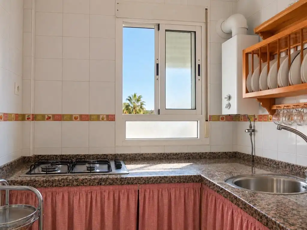 Cocina de Apartamento en venta en La Antilla con Aire acondicionado, Terraza y Amueblado