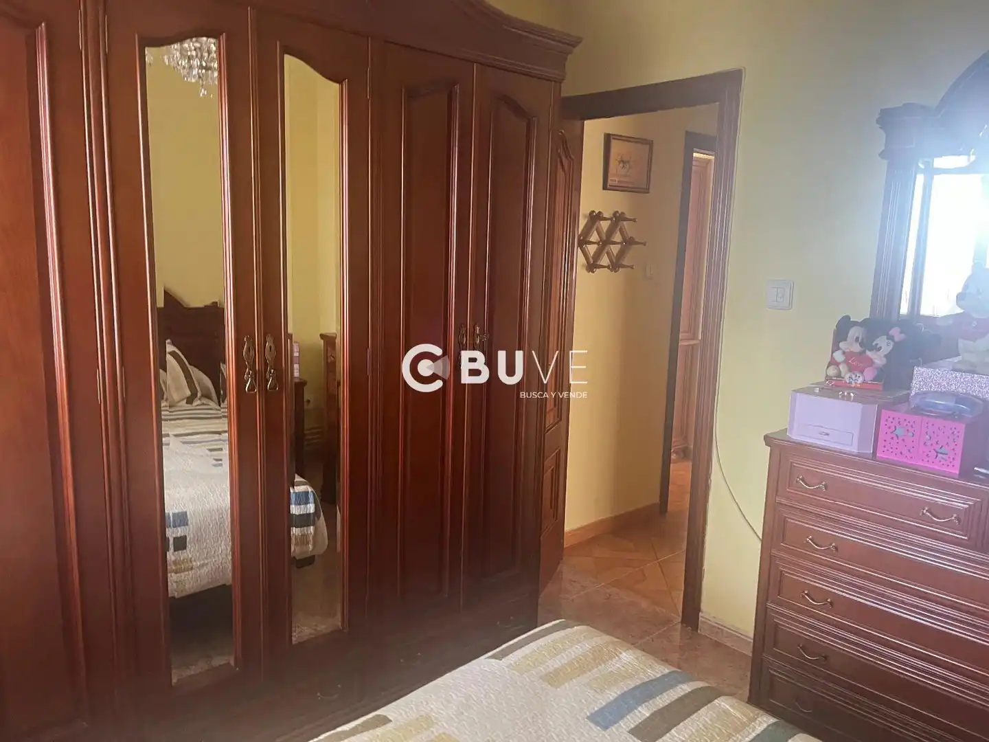 Bedroom of Flat for sale in Ferrol  with Heating, Terrace and Furnished