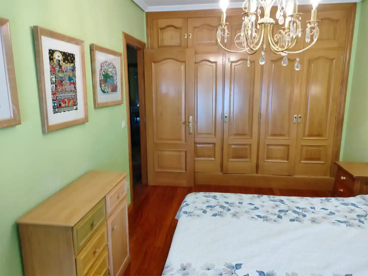 Dormitori de Casa adosada de lloguer en Baiona amb Jardí privat, Parquet i Traster