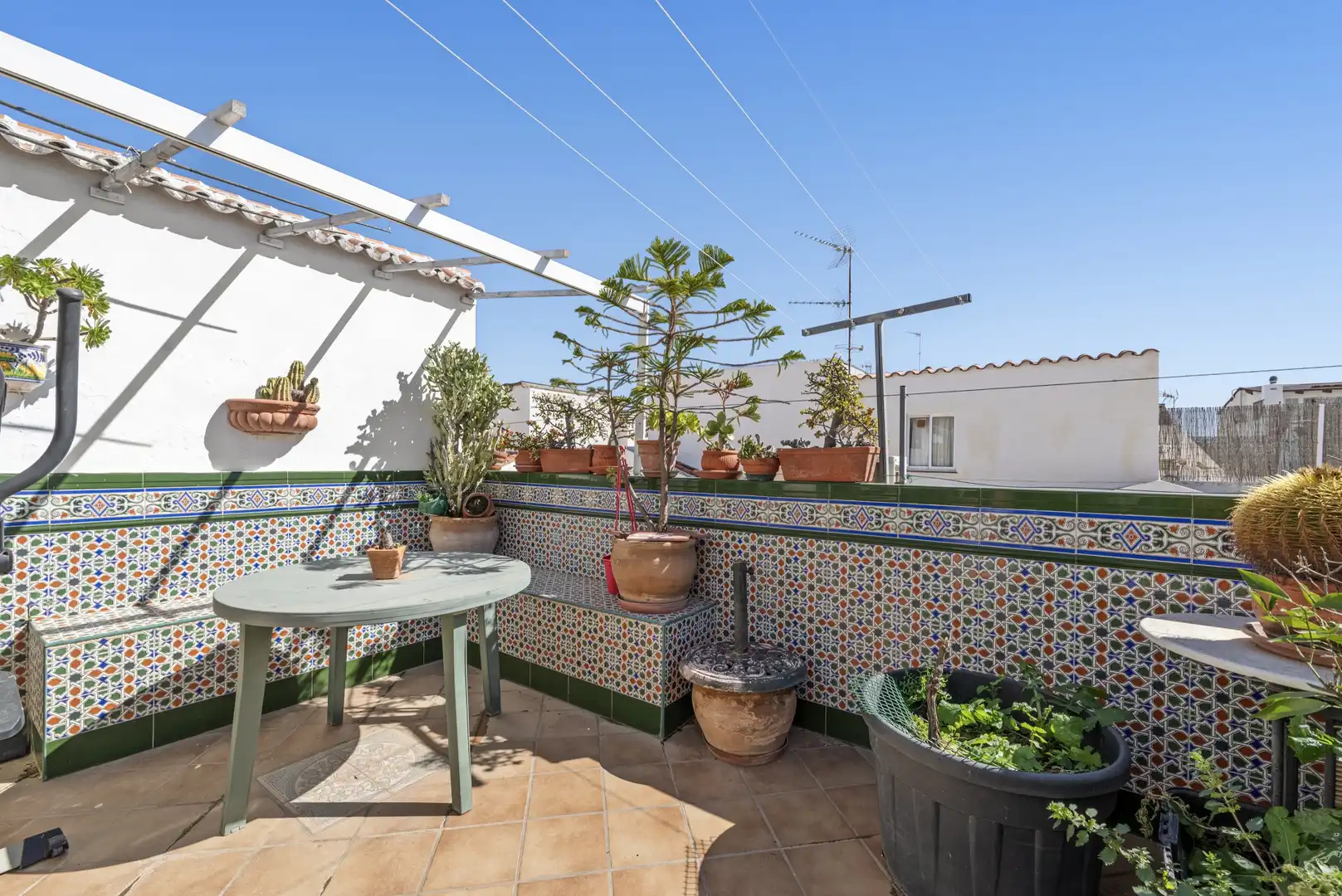 Terraza de Casa adosada en venta en Mijas con Aire acondicionado, Trastero y Amueblado