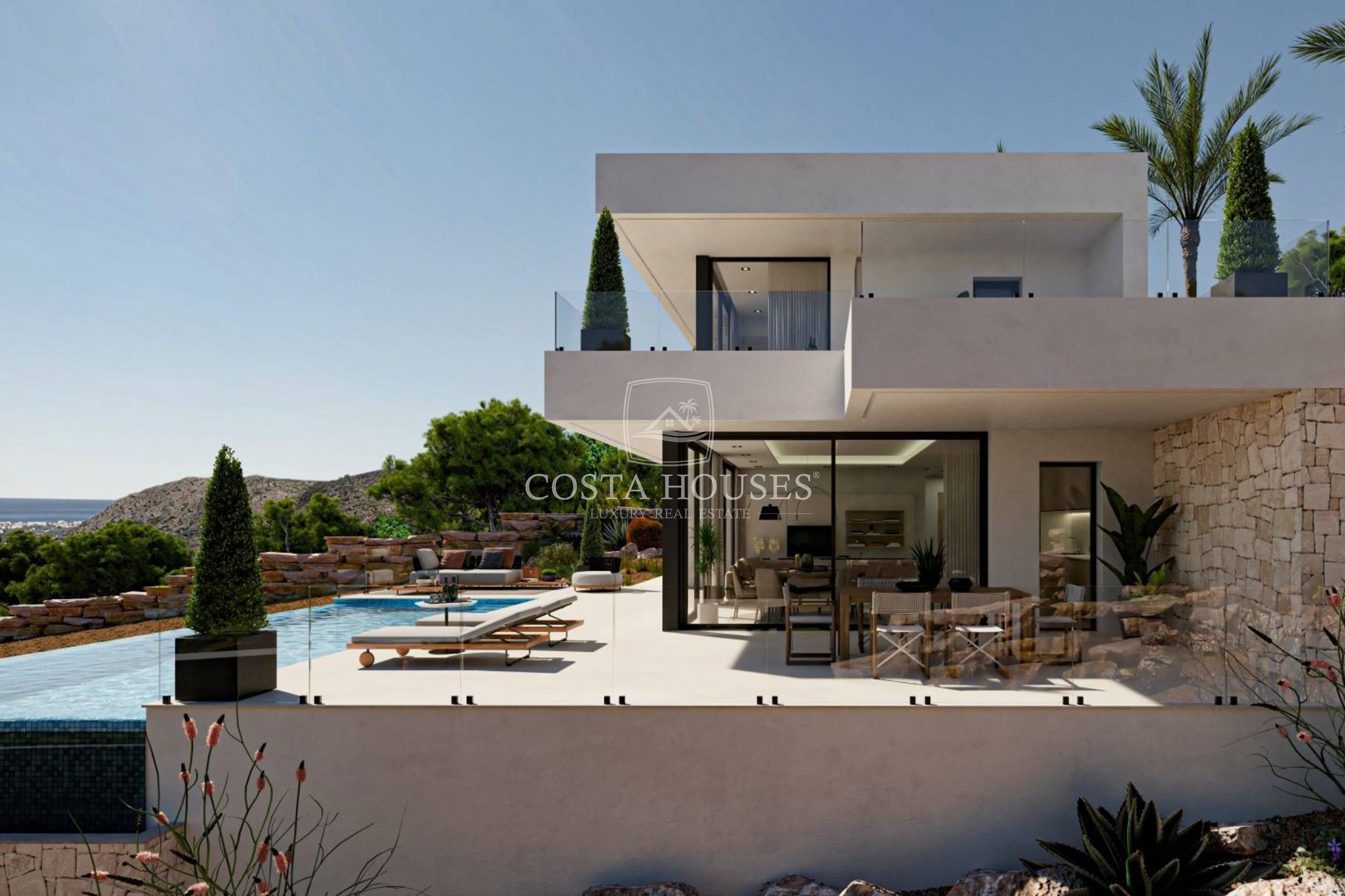 Vista exterior de Casa o xalet en venda en Pedreguer amb Aire condicionat, Calefacció i Jardí privat