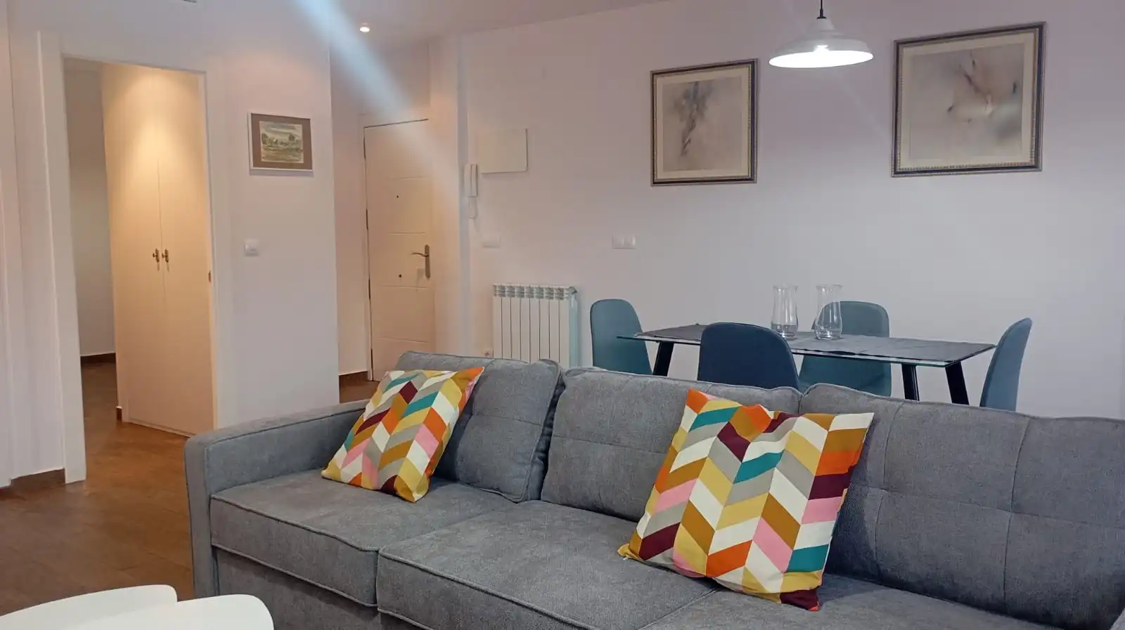 Sala de estar de Piso de alquiler en Zaragoza con Aire acondicionado, Calefacción y Parquet