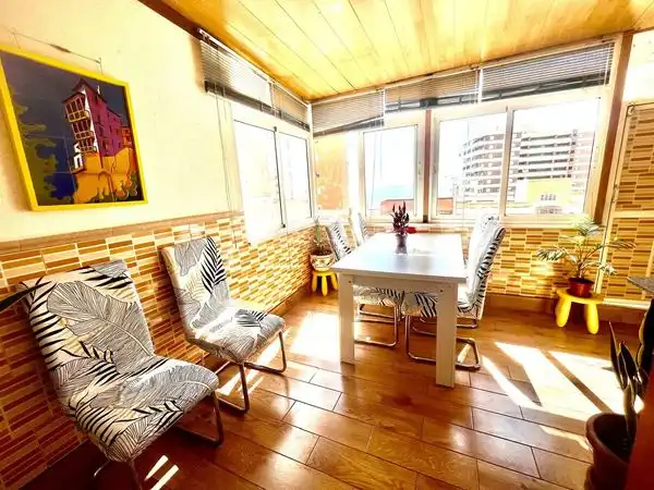 Esszimmer von Wohnungen zum Verkauf in Roquetas de Mar mit Klimaanlage, Heizung und Terrasse