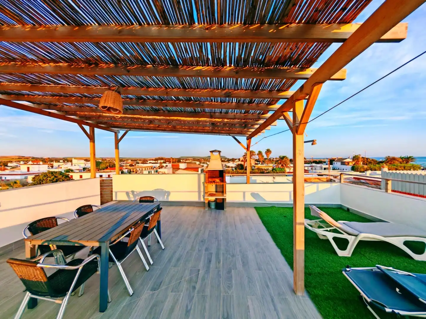 Terrace of Houses for sale in Vejer de la Frontera  with Air Conditioner, Terrace and Furnished