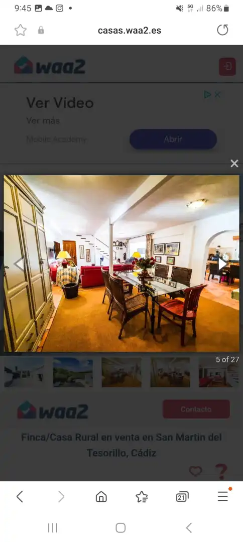 Dining room of Land for sale in Algeciras
