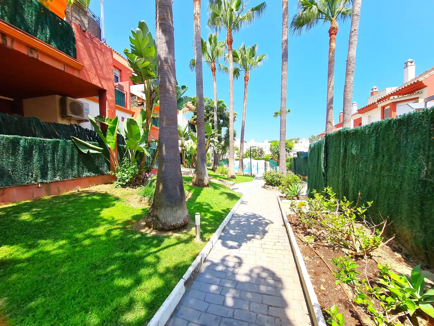 Exterior view of Detached homes for sale in Estepona  with Air Conditioner, Private garden and Terrace
