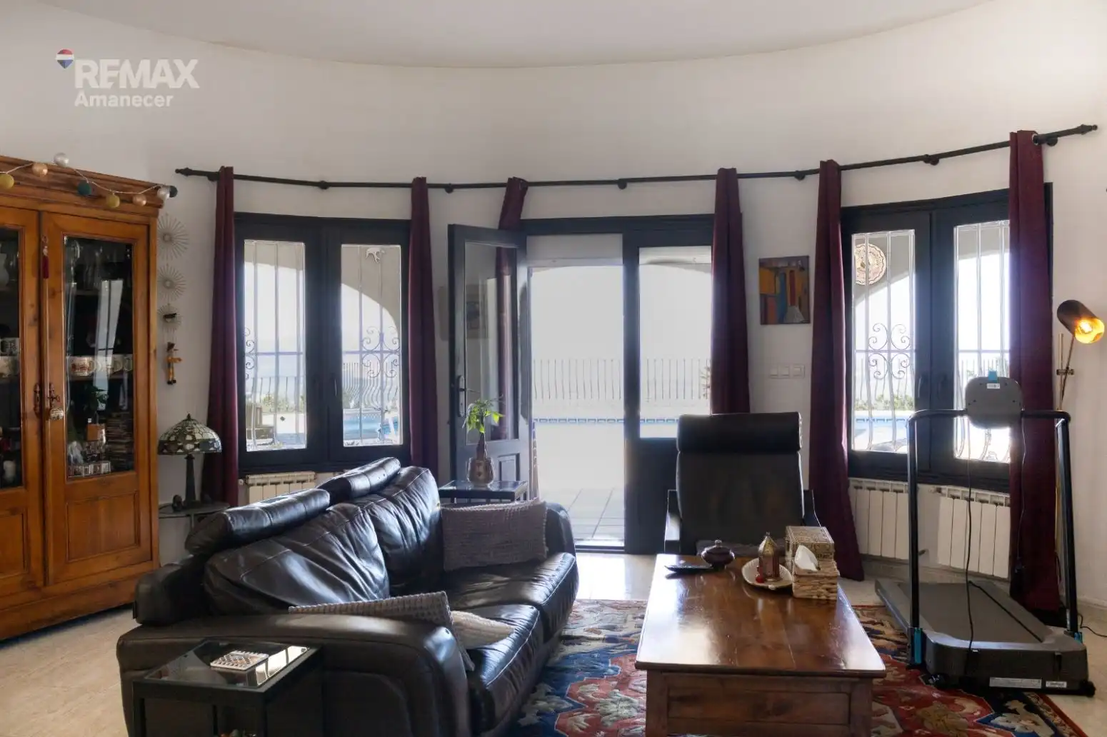 Sala d'estar de Casa o xalet en venda en El Ràfol d'Almúnia amb Aire condicionat, Jardí privat i Terrassa
