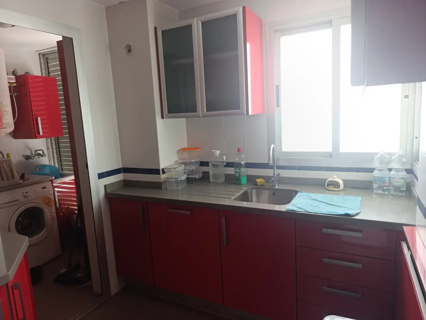 Cuina de Pis de lloguer en Málaga amb Aire condicionat, Terrassa i Moblat