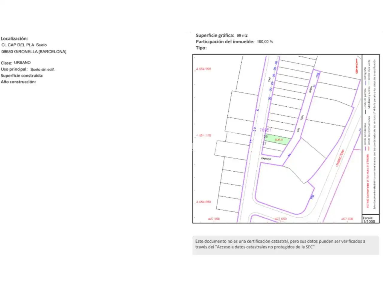 Terreny residencial en venda a Calle Cap del Pla, imagen 6