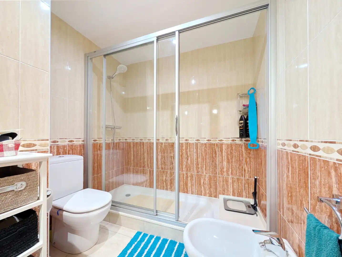 Bathroom of Ground floor for sale in Sant Pau de Segúries  with Heating, Parquet flooring and Terrace