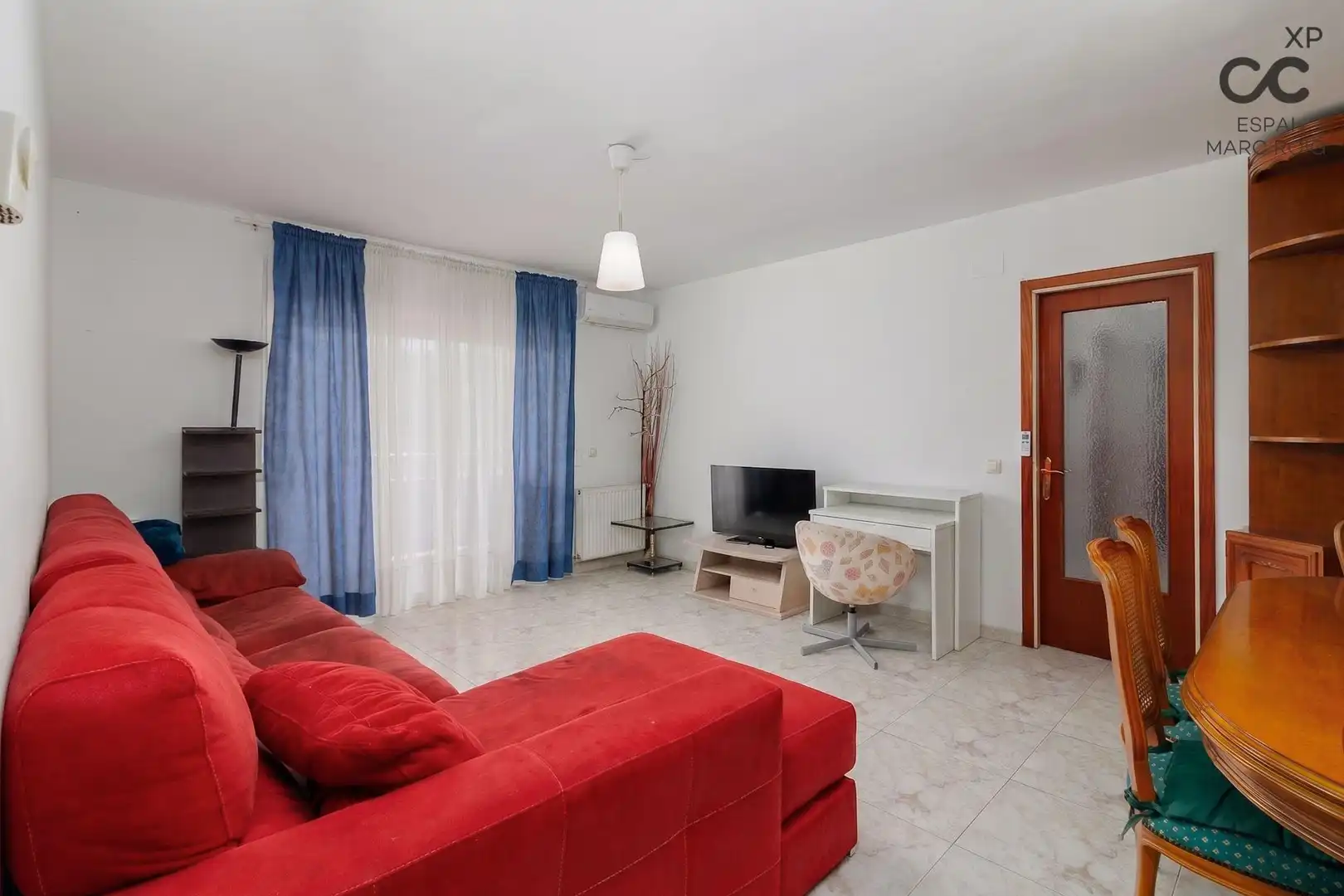 Wohnzimmer von Wohnung zum Verkauf in La Jonquera mit Klimaanlage, Heizung und Terrasse