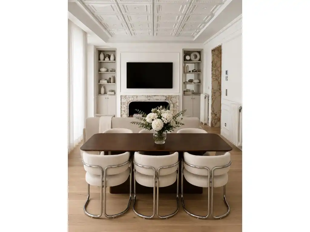 Dining room of Flat for sale in Madrid  with Air Conditioner, Heating and Oven
