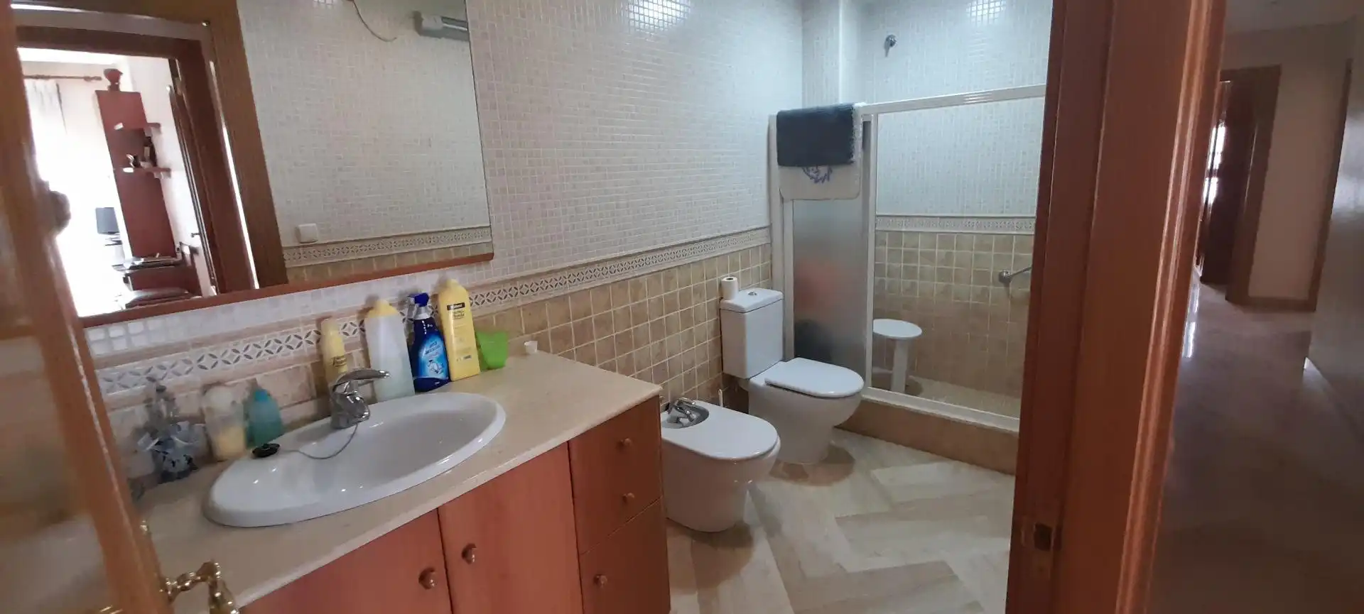 Badezimmer von Wohnung zur Miete in Elche / Elx mit Klimaanlage, Möbliert und Balkon