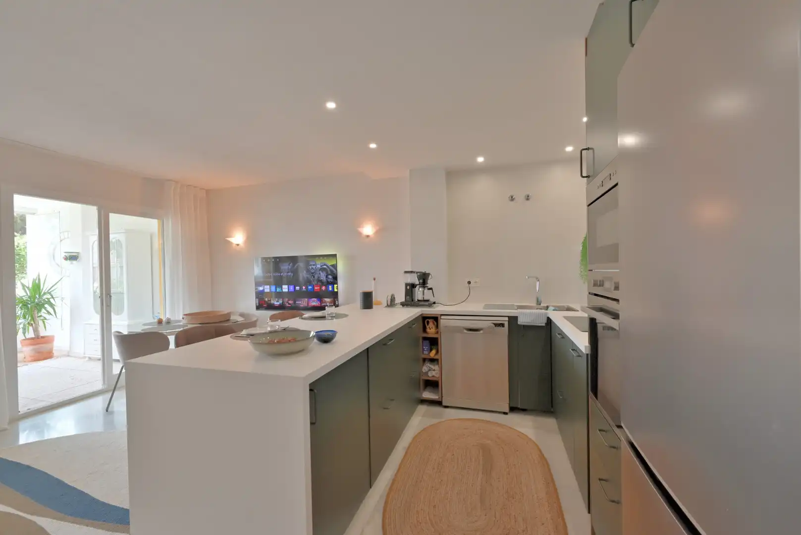 Cocina de Apartamento en venta en Mijas con Aire acondicionado, Terraza y Piscina