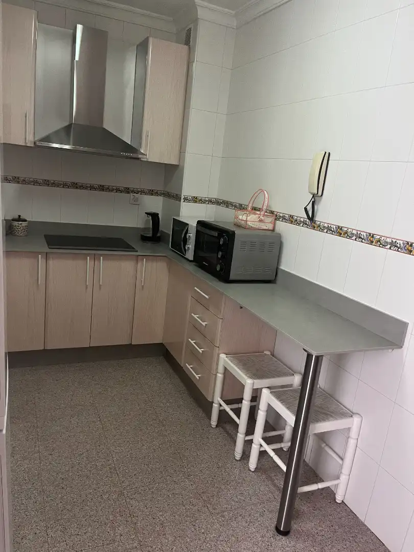 Küche von Wohnung zur Miete in Málaga mit Möbliert, Ofen und Waschmaschine