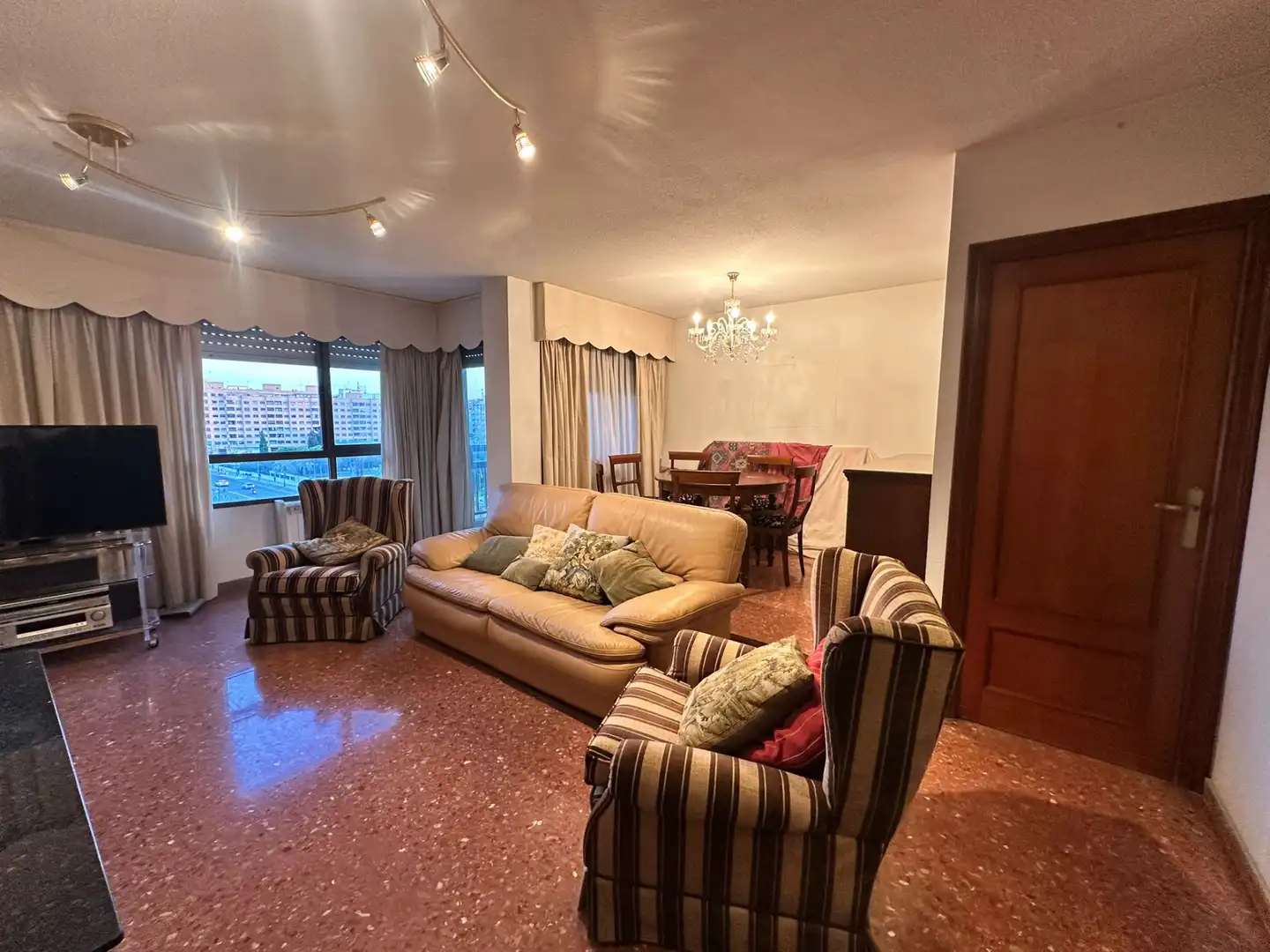 Sala de estar de Piso en venta en Valencia con Aire acondicionado, Trastero y Amueblado