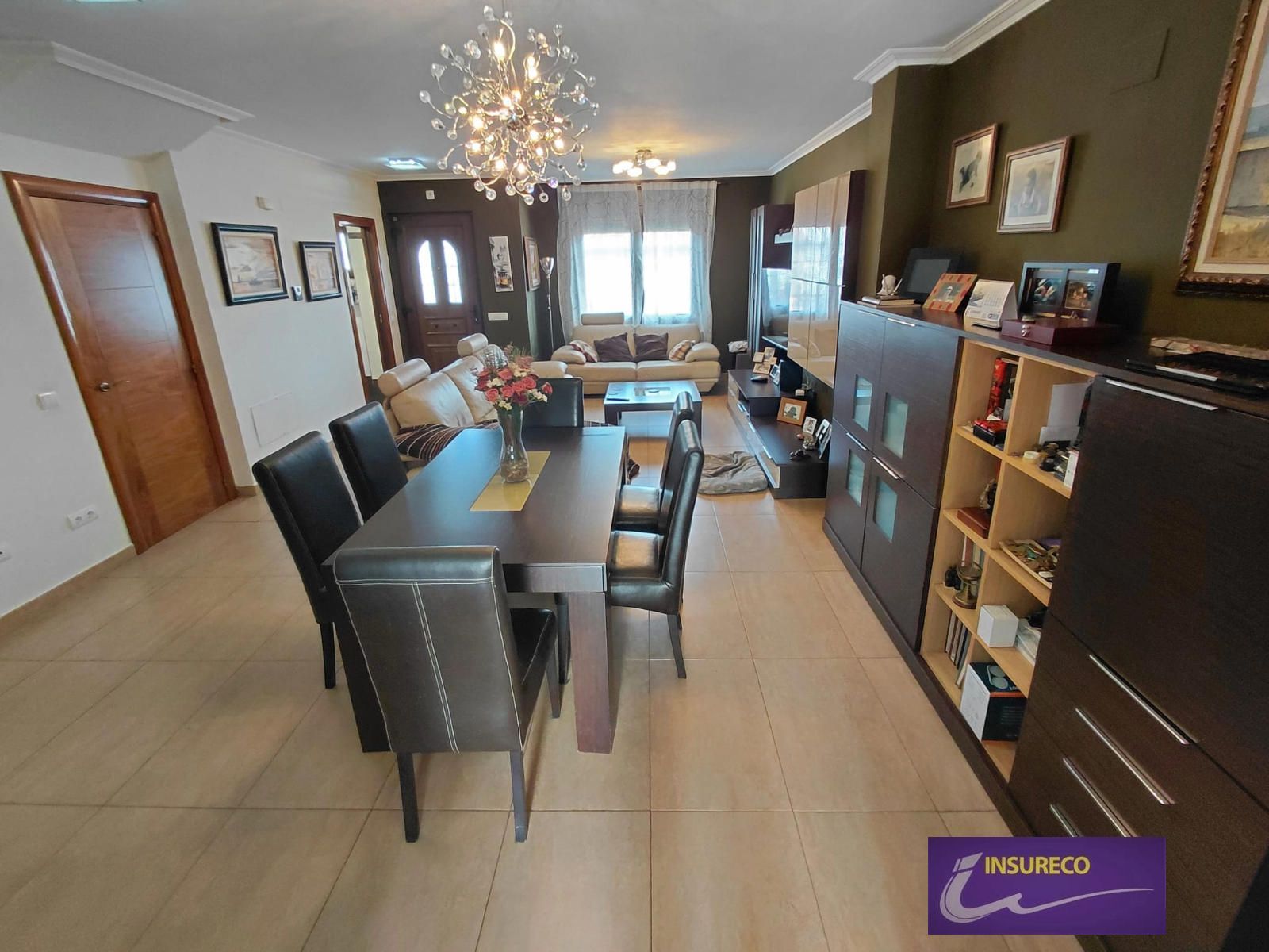 Dining room of Single-family semi-detached for sale in Sariegos  with Heating, Private garden and Parquet flooring