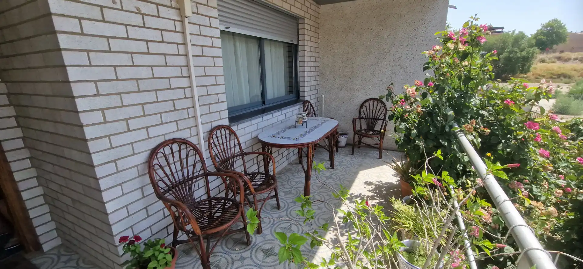 Terrace of Detached homes for sale in Zaragoza  with Air Conditioner, Heating and Private garden