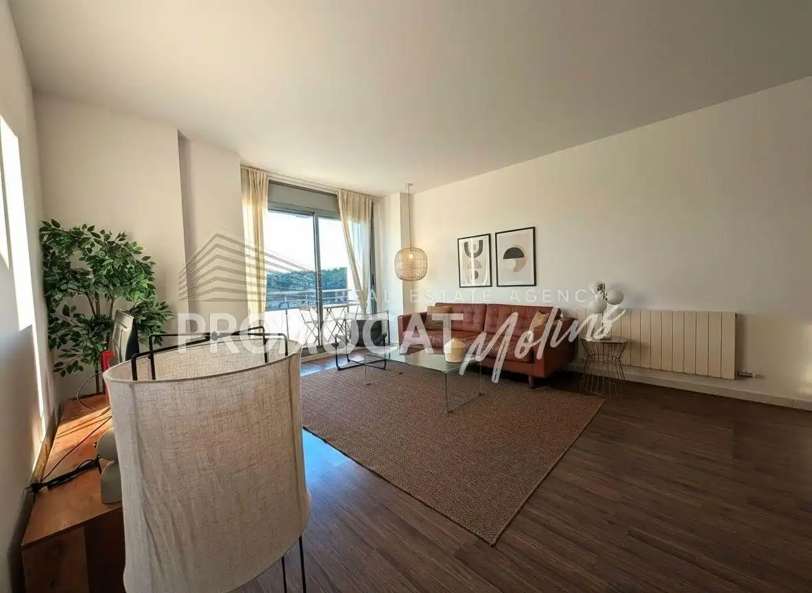 Living room of Flat for sale in Molins de Rei  with Air Conditioner, Heating and Furnished