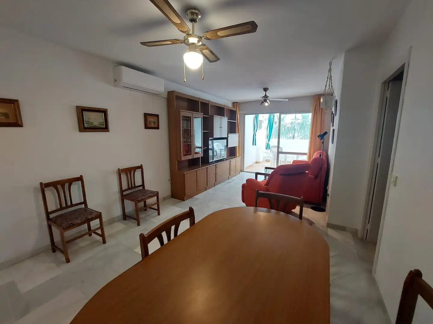 Wohnzimmer von Wohnung zum Verkauf in Fuengirola mit Klimaanlage, Möbliert und Waschmaschine