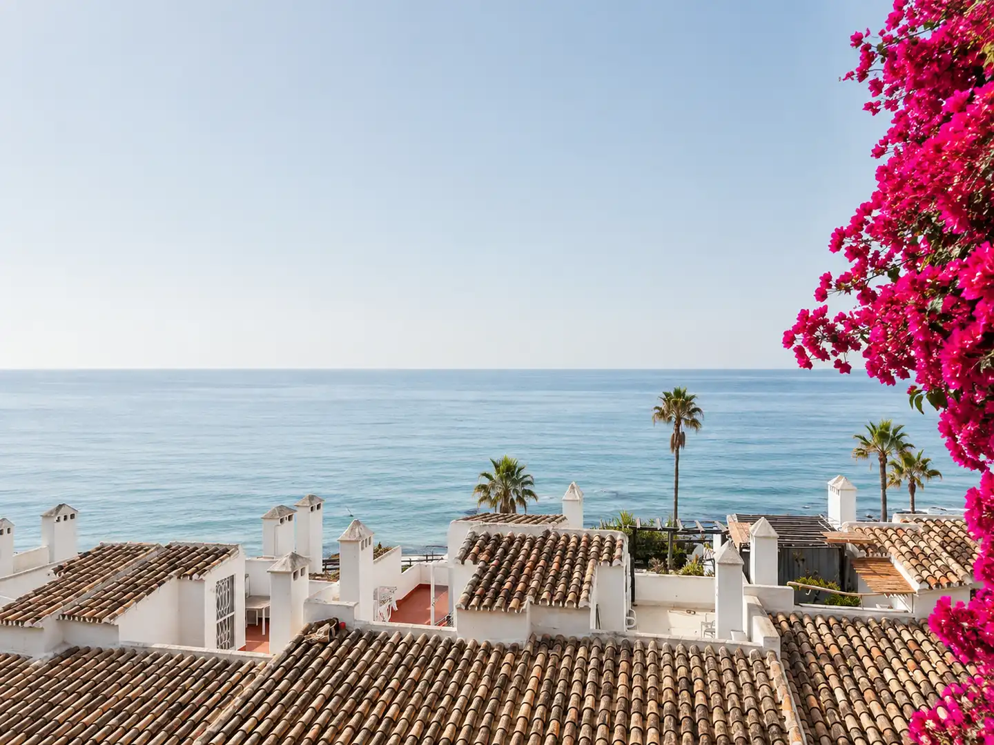 Vista exterior de Apartament de lloguer en Mijas amb Jardí privat, Terrassa i Traster
