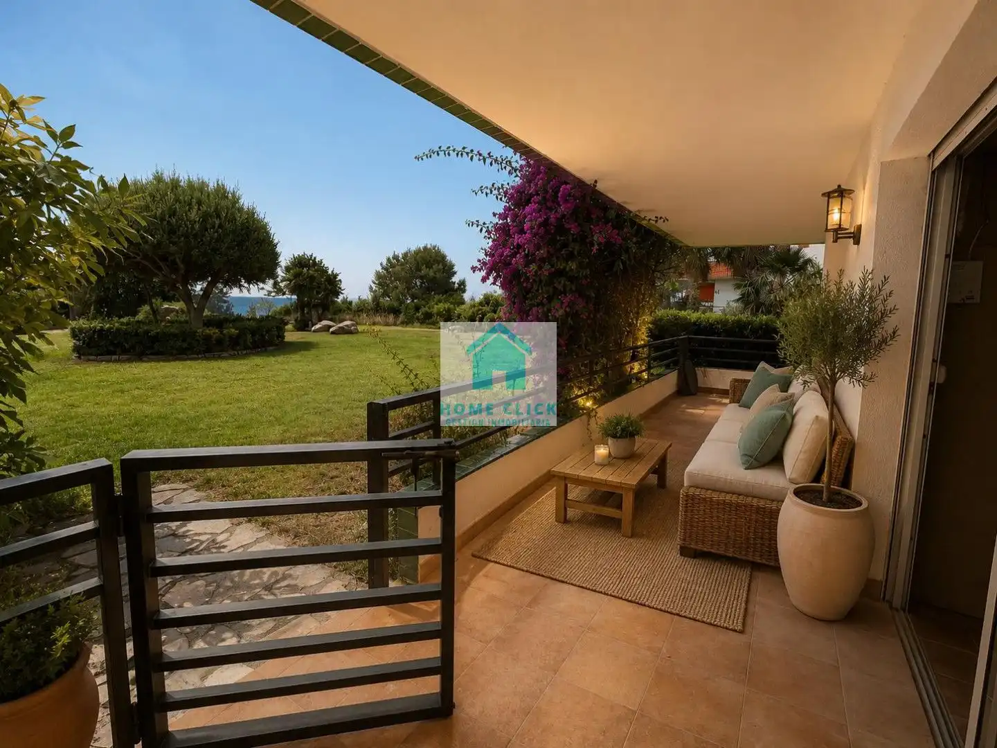 Jardín de Apartamento de alquiler en Mont-roig del Camp con Aire acondicionado, Calefacción y Jardín privado