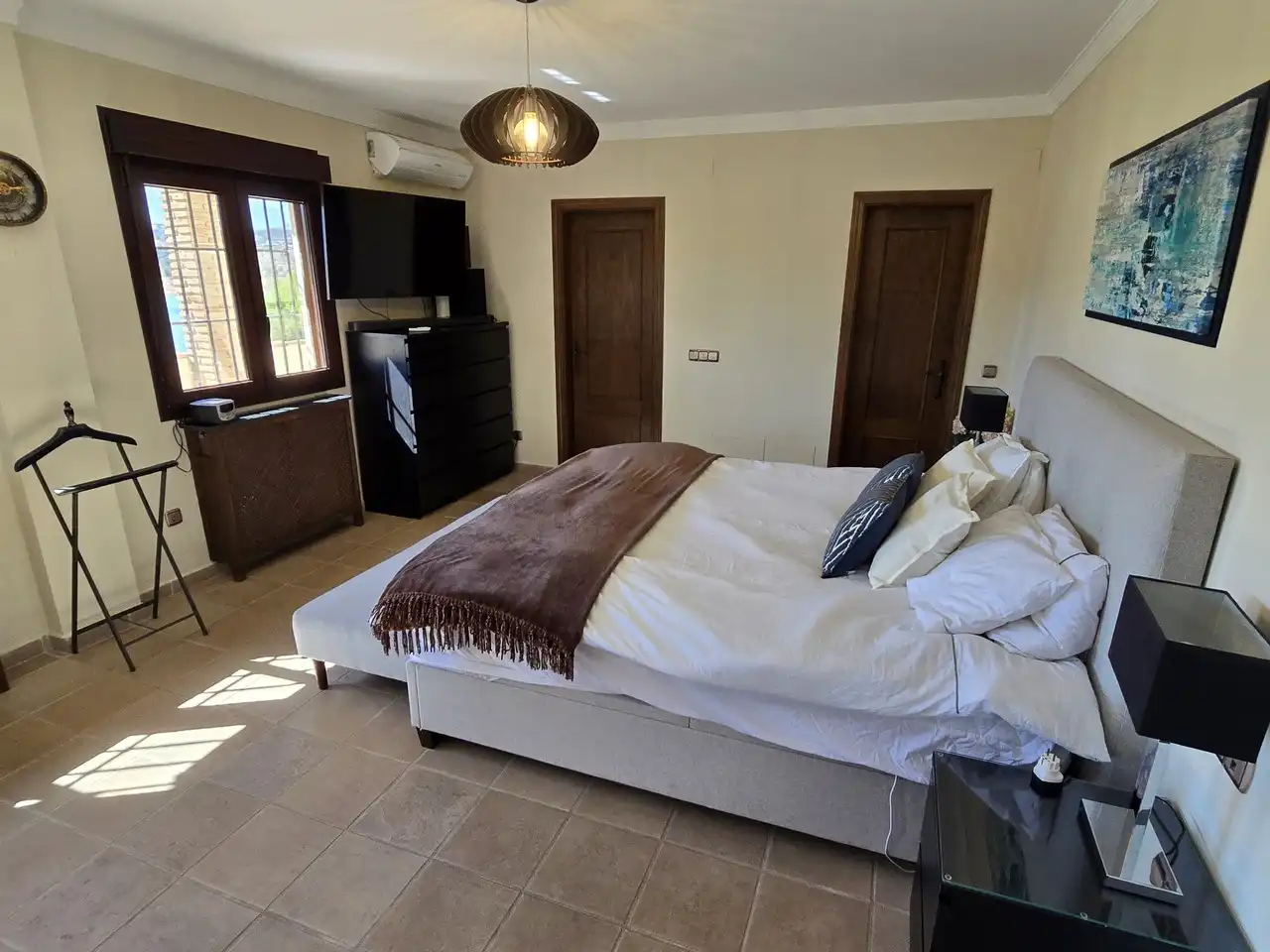 Bedroom of Houses for sale in Viñuela  with Air Conditioner, Terrace and Swimming Pool