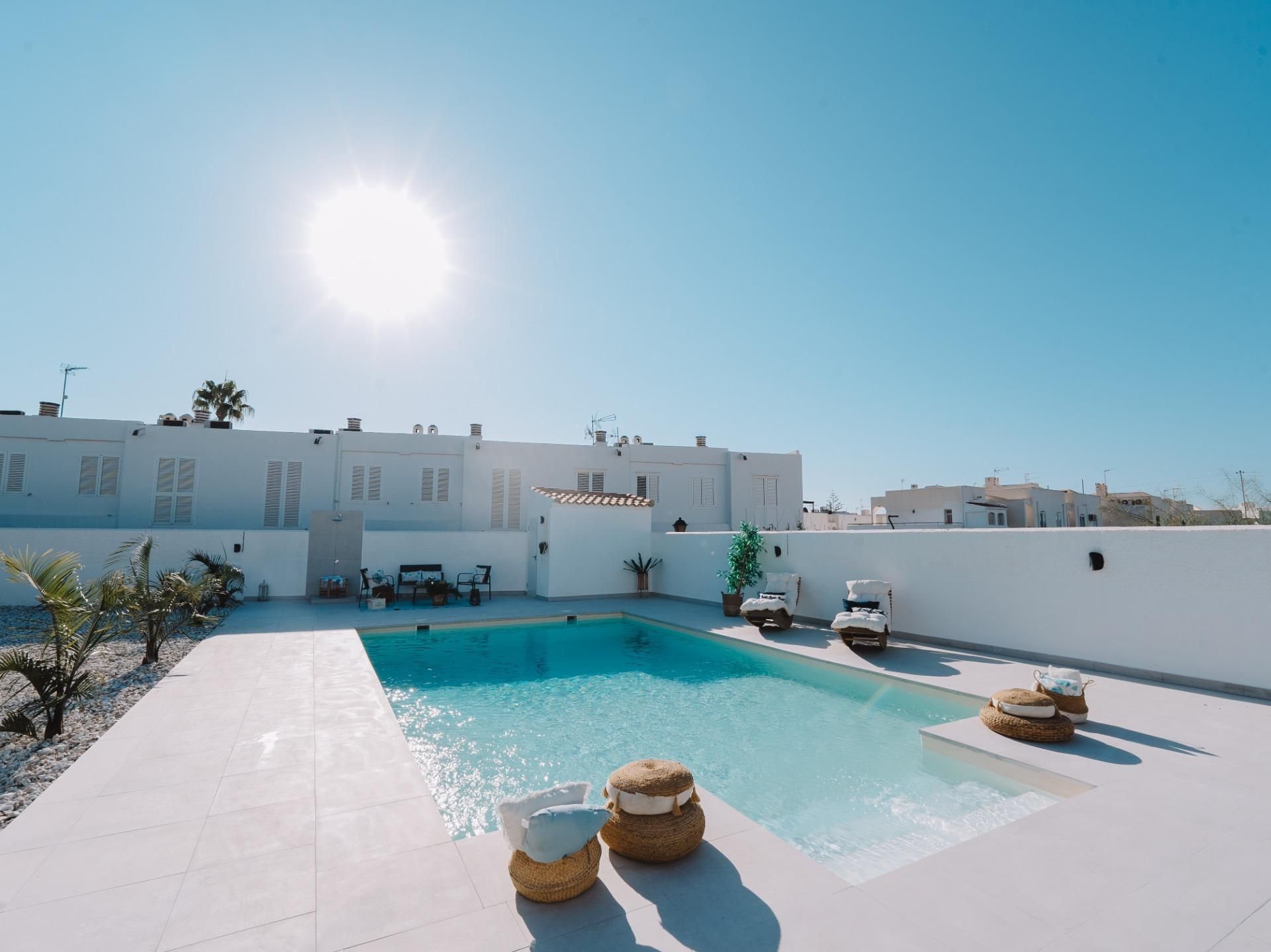 Piscina de Casa o xalet en venda en Mojácar amb Jardí privat, Terrassa i Piscina