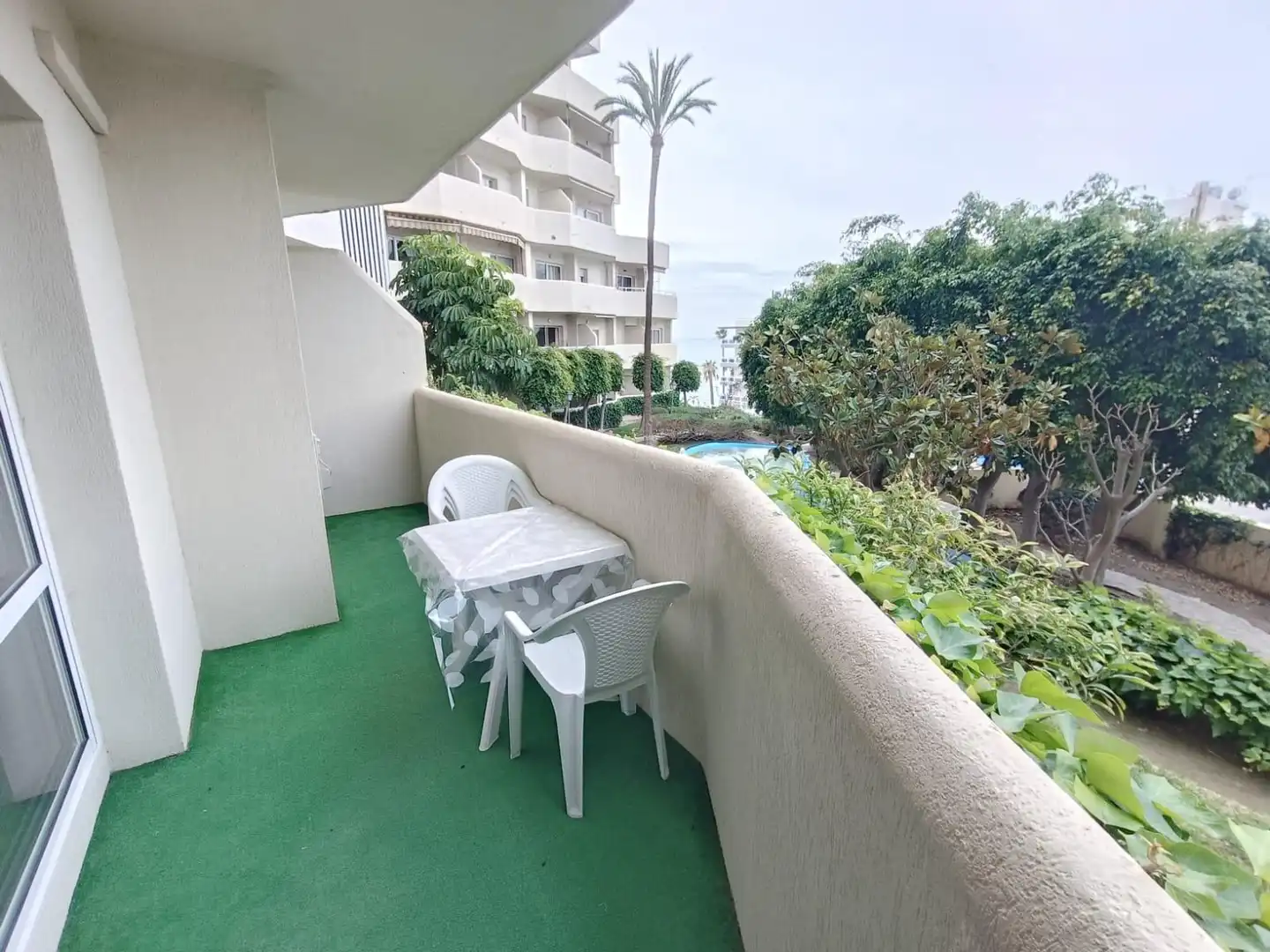 Terrassa de Apartament en venda en Benalmádena amb Aire condicionat, Jardí privat i Terrassa