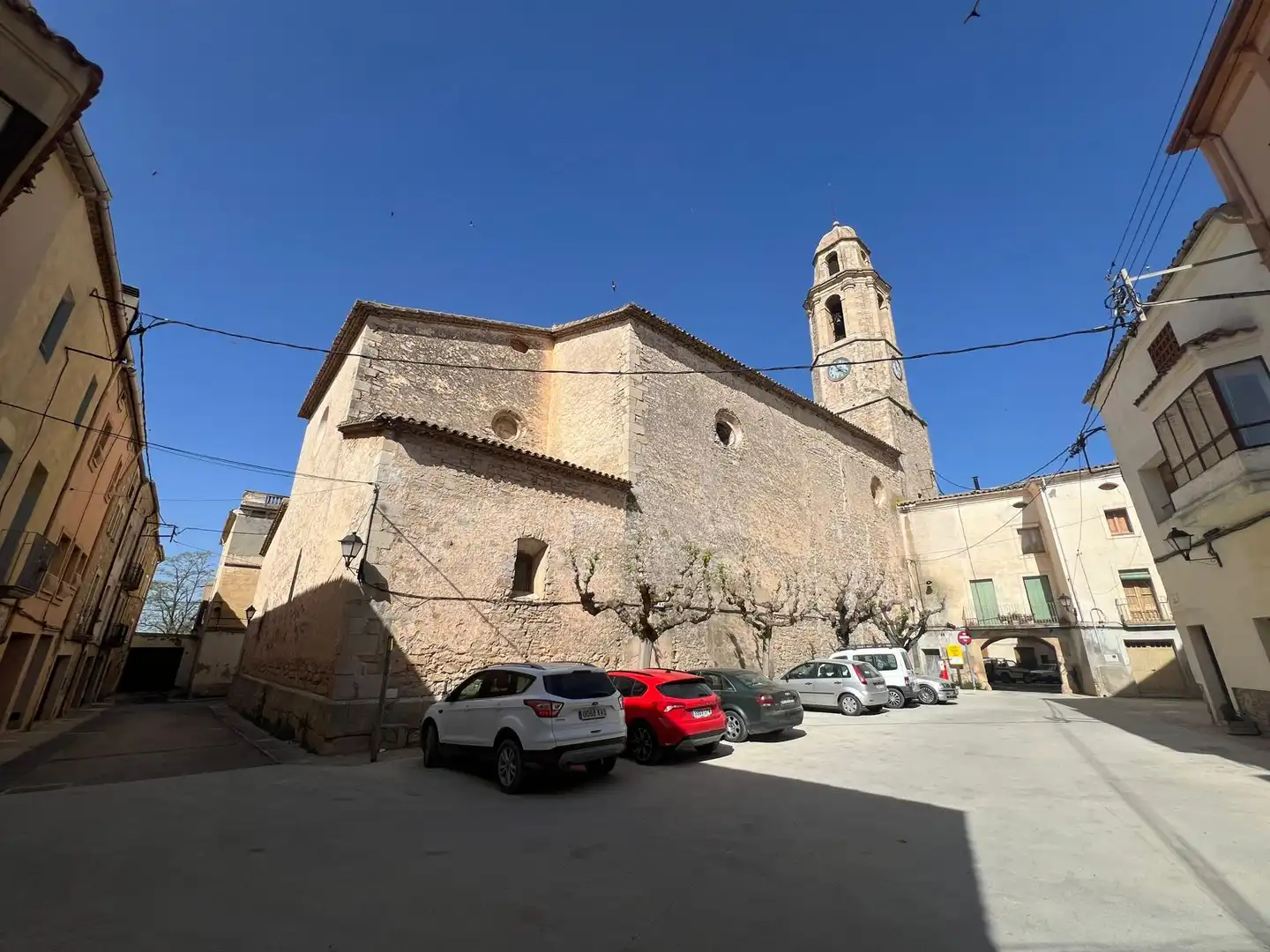 Exterior view of Single-family semi-detached for sale in Rocafort de Queralt  with Storage room, Balcony and Internet