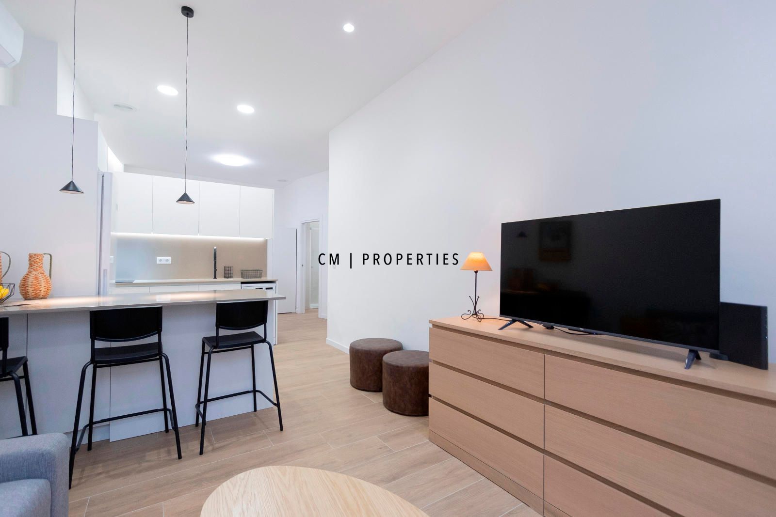 Living room of Flat to rent in  Valencia Capital  with Air Conditioner, Heating and Furnished