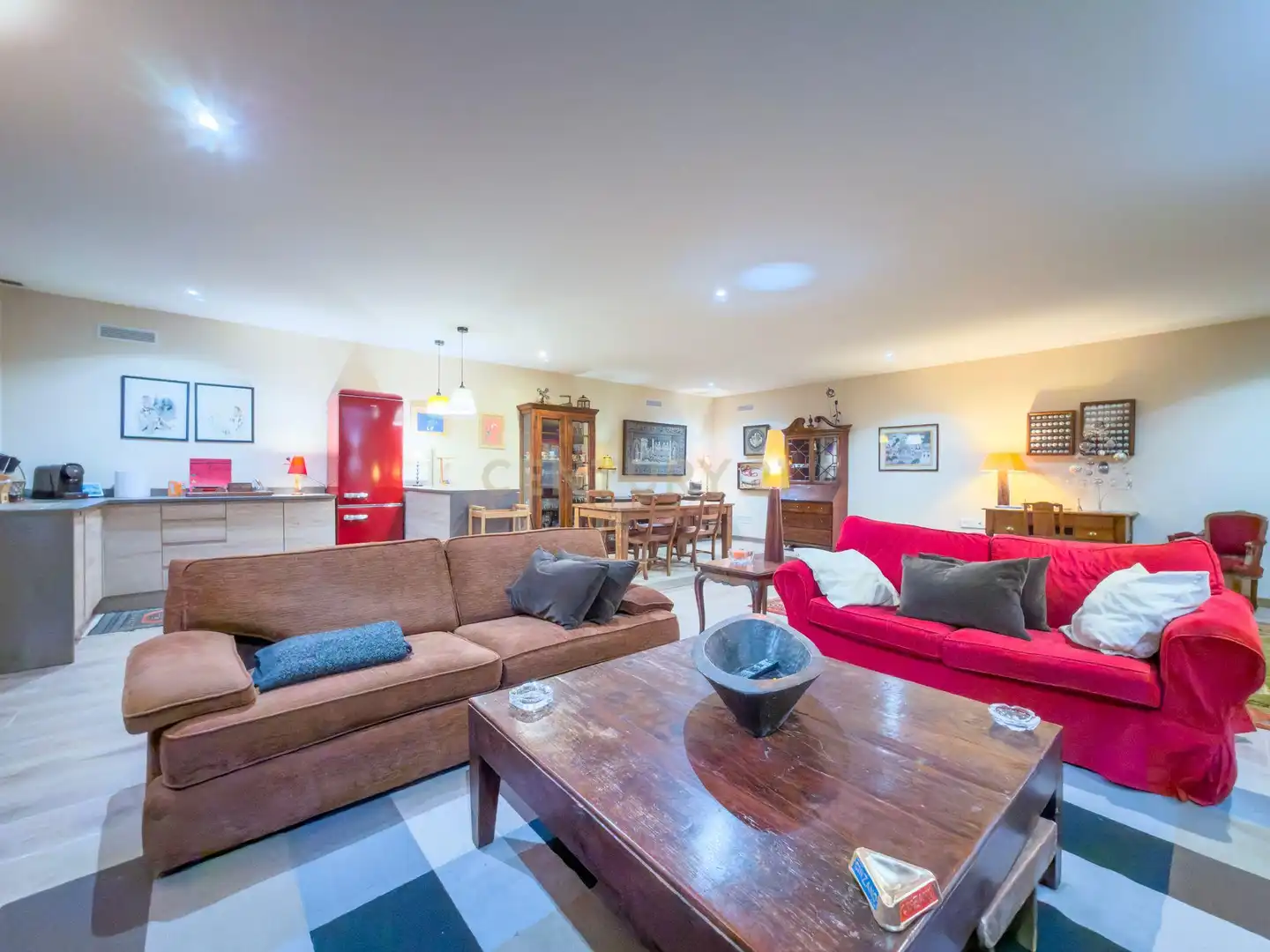 Sala d'estar de Casa o xalet en venda en Sant Vicenç de Montalt amb Aire condicionat, Jardí privat i Traster