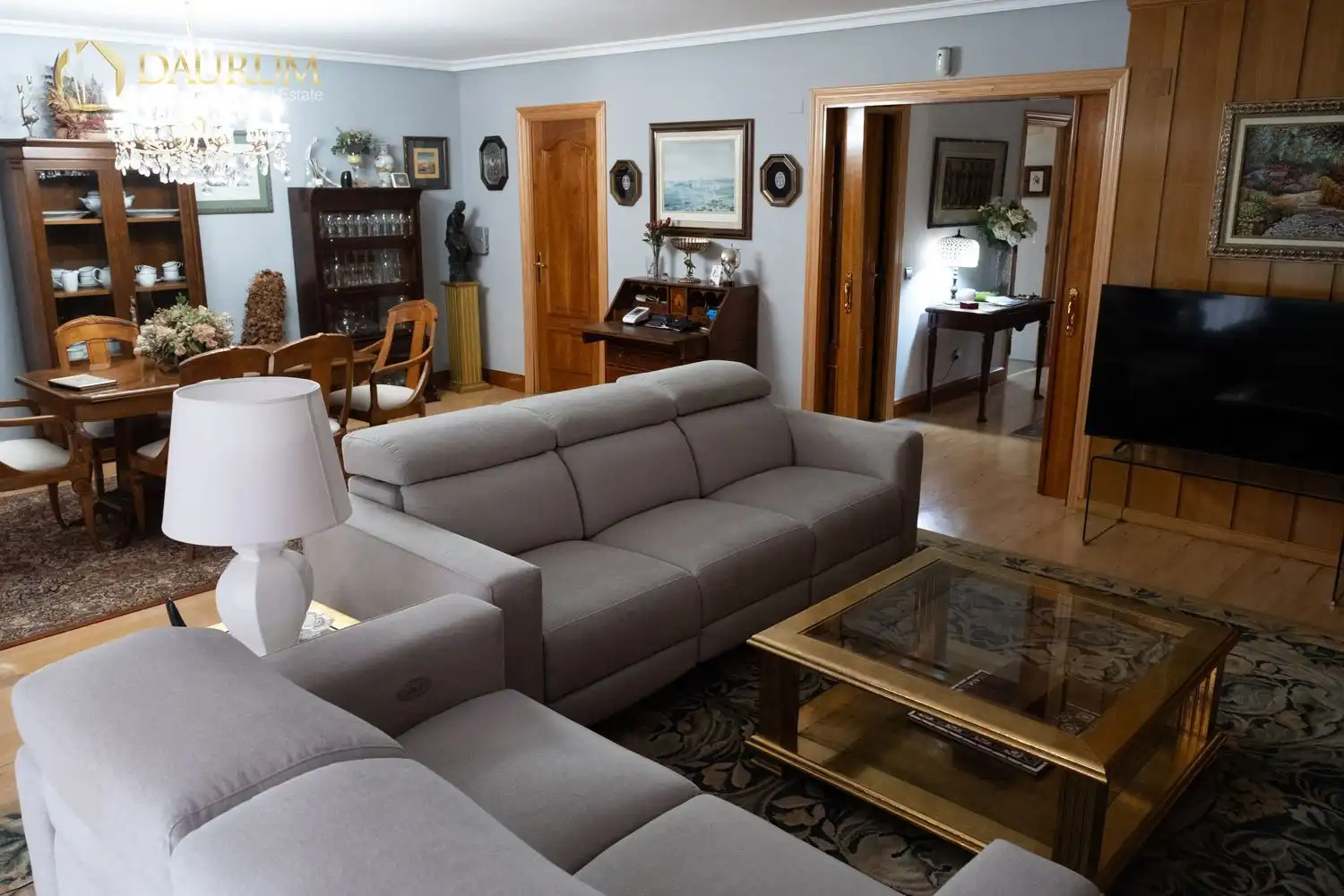 Sala de estar de Casa adosada en venta en Madrid con Aire acondicionado, Calefacción y Terraza