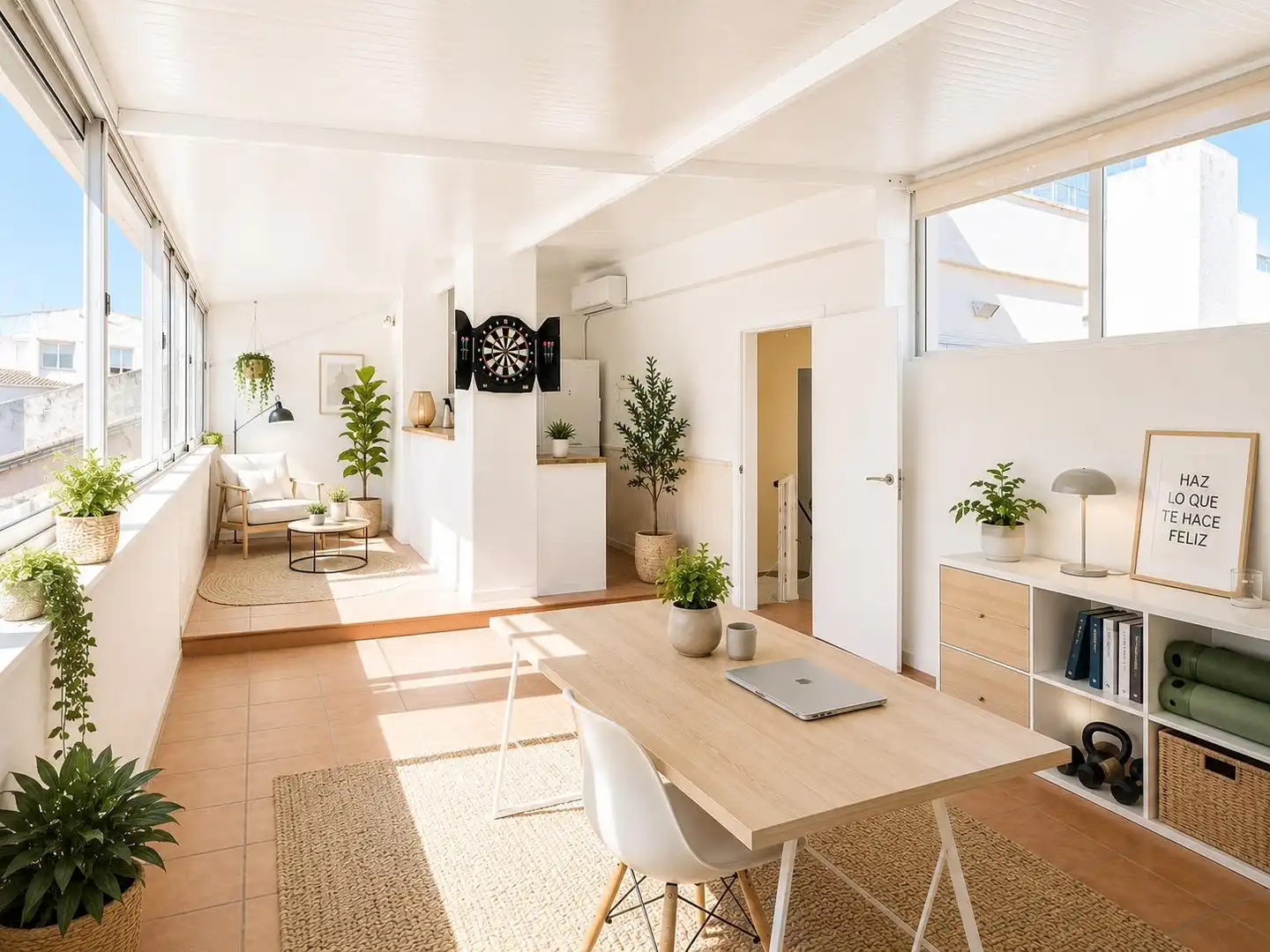 Sala d'estar de Dúplex en venda en Terrassa amb Aire condicionat, Parquet i Terrassa