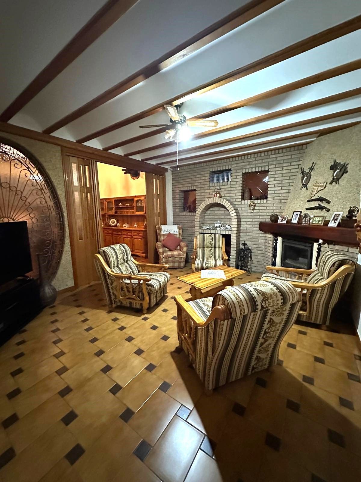 Sala d'estar de Casa o xalet en venda en Totana amb Aire condicionat, Jardí privat i Terrassa