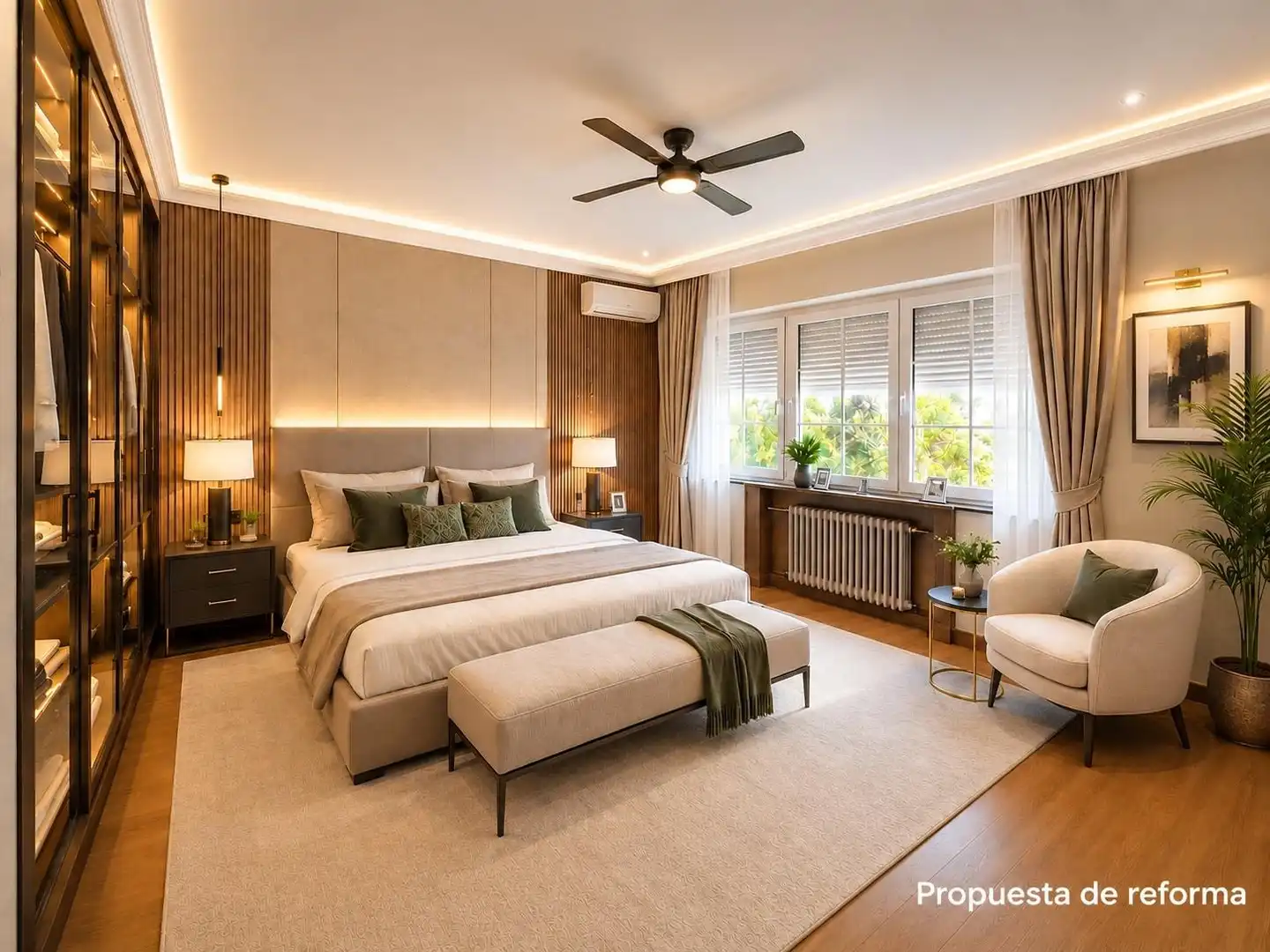Habitación de Casa o chalet en venta en Villaviciosa de Odón con Aire acondicionado, Calefacción y Jardín privado
