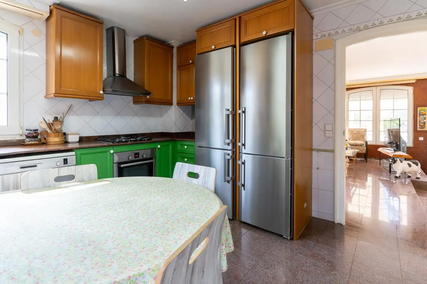 Cuina de Casa o xalet en venda en Elche / Elx amb Calefacció, Jardí privat i Parquet