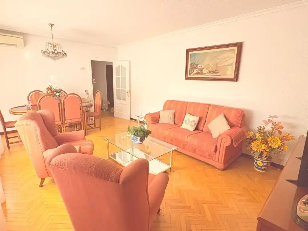 Sala de estar de Piso en venta en  Madrid Capital con Aire acondicionado