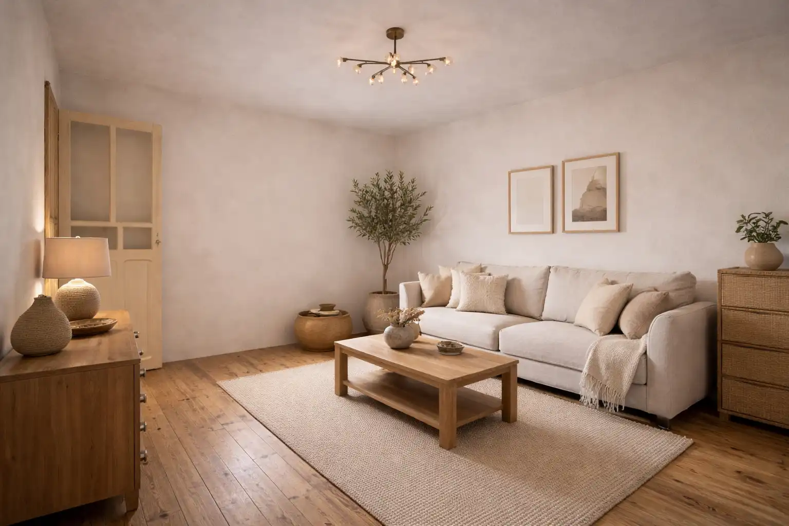 Sala de estar de Finca rústica en venta en Peral de Arlanza con Trastero y Horno