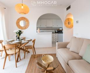 Sala d'estar de Apartament de lloguer en Calpe / Calp amb Aire condicionat, Terrassa i Moblat