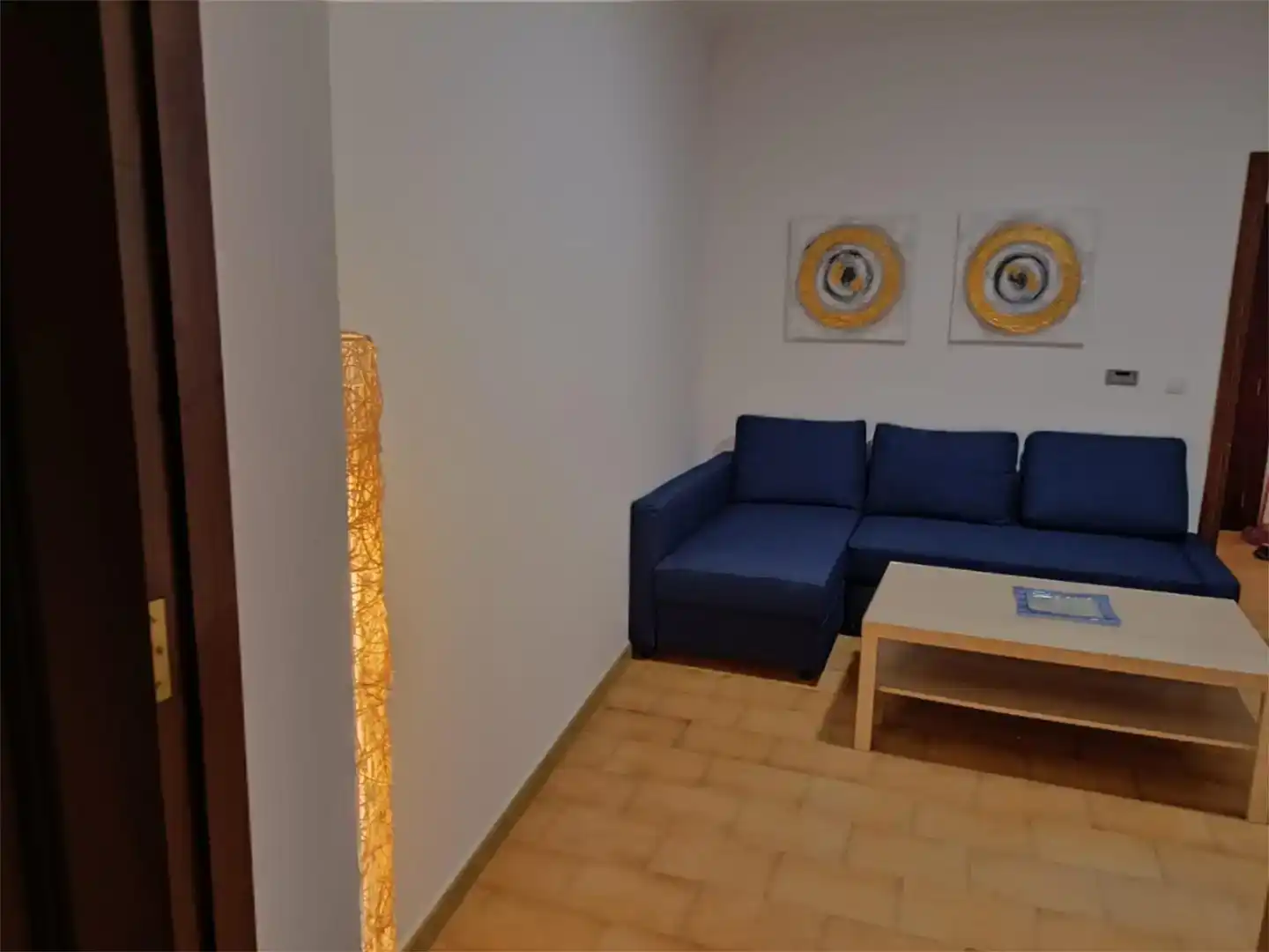 Sala de estar de Apartamento en venta en Moguer con Aire acondicionado, Amueblado y Microondas