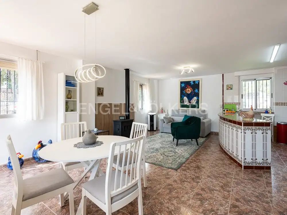 Sala d'estar de Casa o xalet en venda en Alberic amb Aire condicionat, Calefacció i Jardí privat