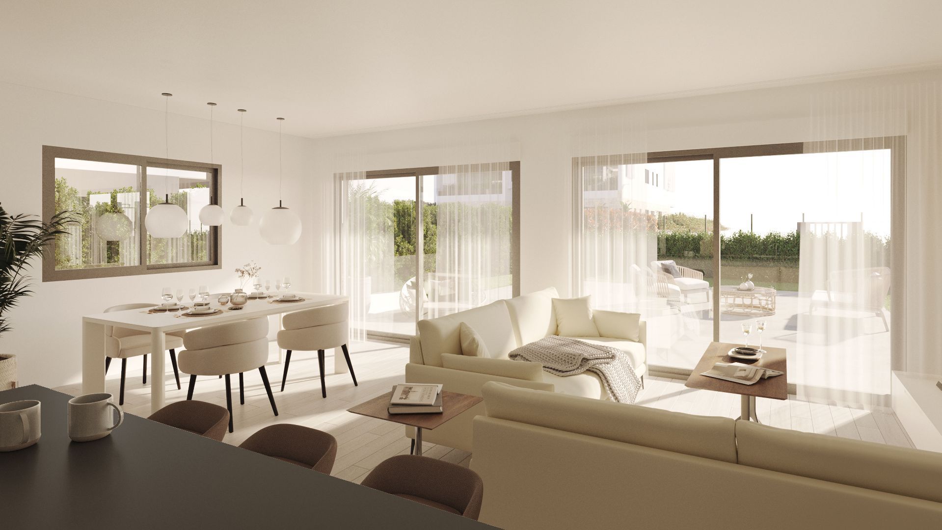 Living room of Apartment for sale in Ses Salines  with Air Conditioner, Heating and Terrace