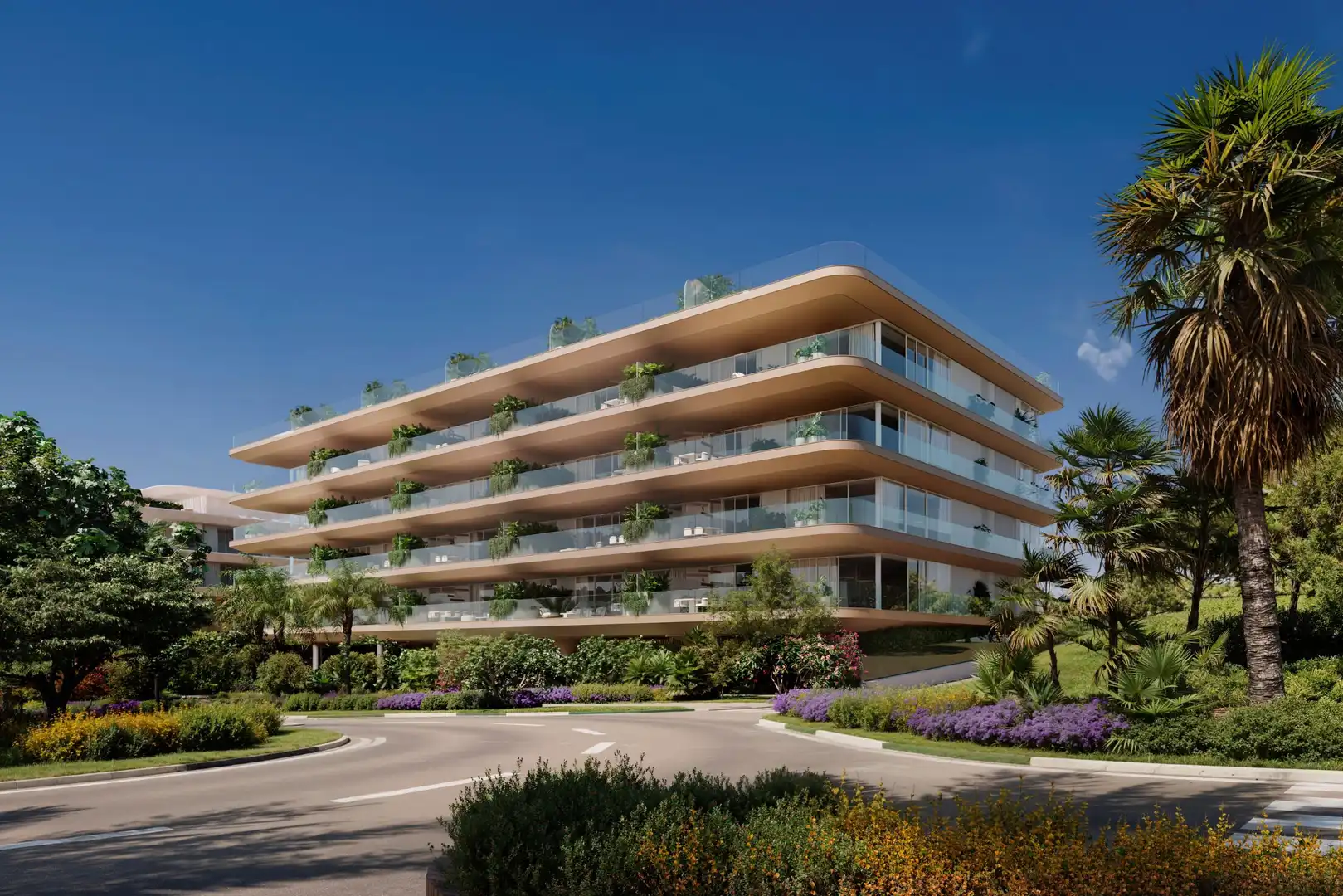 Exterior view of Apartments for sale in Estepona  with Alarm and Community pool