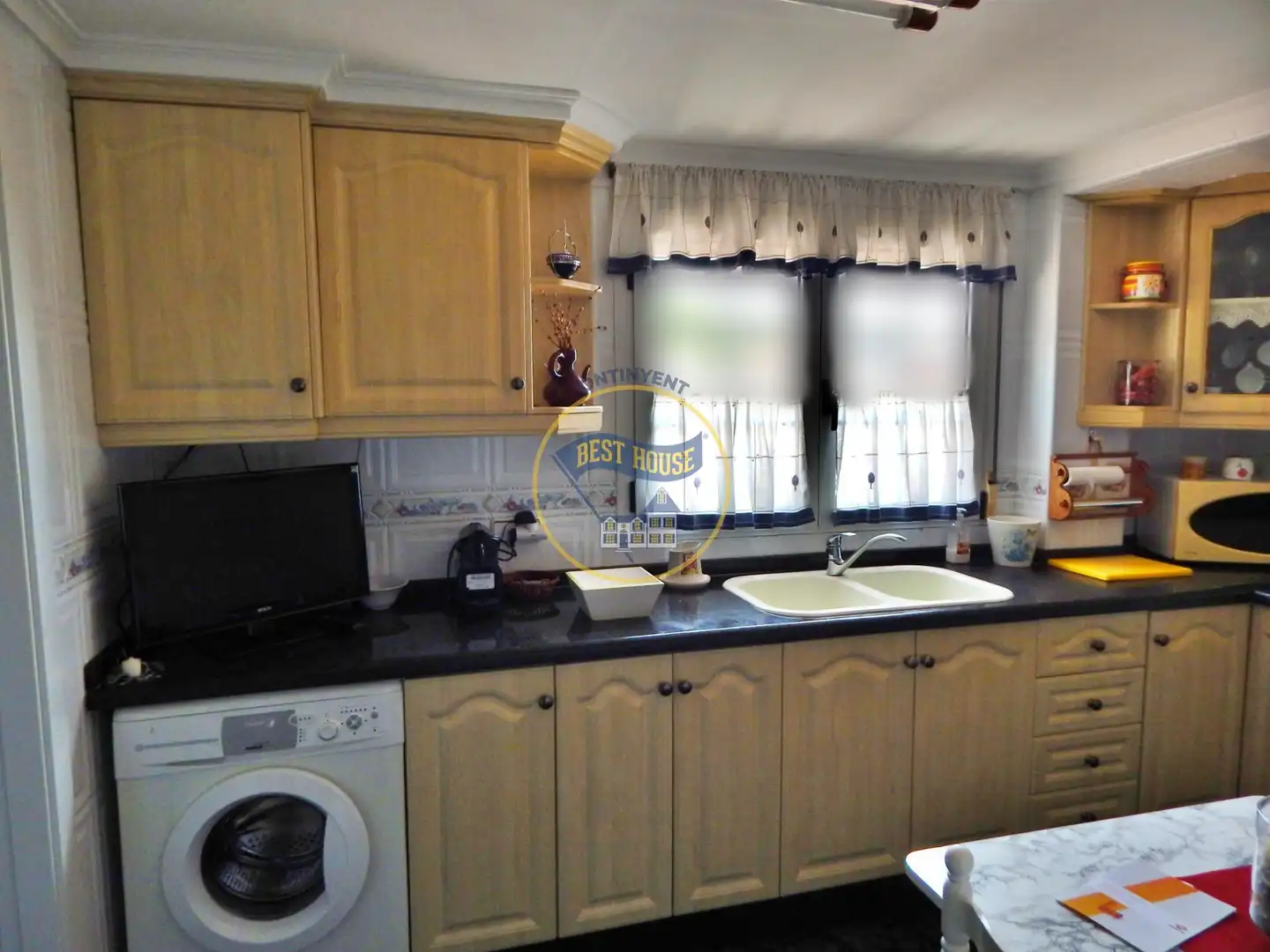 Küche von Wohnung zum Verkauf in Banyeres de Mariola mit Heizung, Abstellraum und Balkon