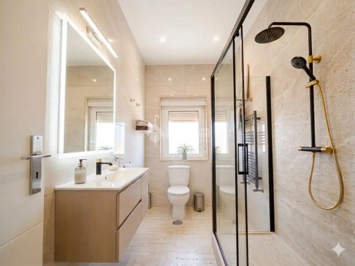 Baño de Ático en venta en Madrid con Calefacción, Terraza y Balcón